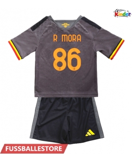 Günstige AS Roma Rodrigo Mora #86 3rd trikot Kinder 2026-27 Kurzarm (+ Kurze Hosen)